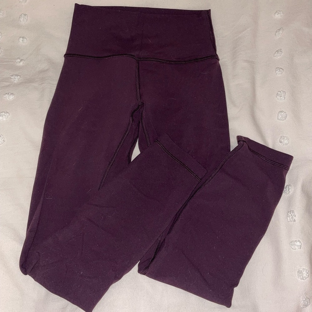 Maroon lululemon align leggings